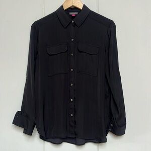 Black sateen shirt